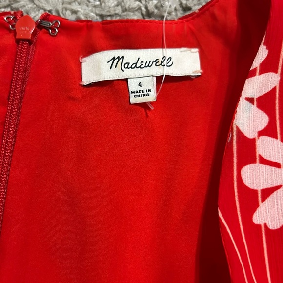 Madewell Button-Wrap Dress in Daisy Society size 4 - Picture 9 of 11